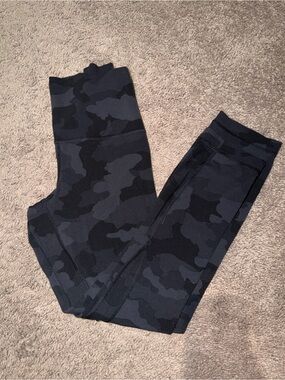 lululemon athletica Black & Charcoal Camo High-Rise Leggings